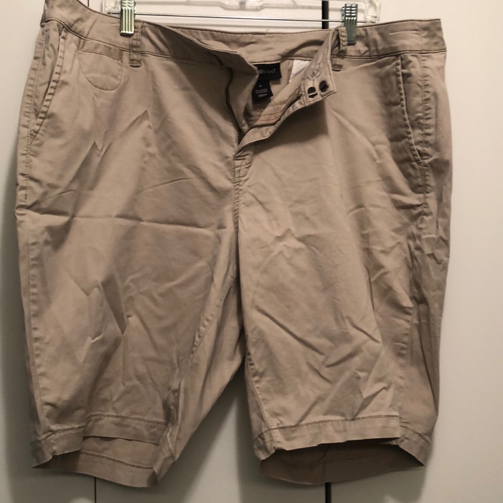 Lane Bryant Bermuda shorts, tan